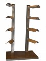 Saddle Stackers Western Eight End Cap Style


Holders Available in Dark or Light Oak finish.
 
Base is 24"x32".
 

6' tall.